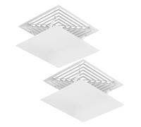 LOORGVEL 2pcs Square Ceiling Air Conditioner Vent Deflector Windshield Air Flow Deflector for Central Ac Protects from Direct Blasts in Bedroom Living