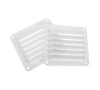 LOORGVEL 2pcs Square Nylon Air Vent Grille Louver Ventilation Cover for Boat Rv Yacht Camper Airflow Replacement Panel for Fresh Air Circulation