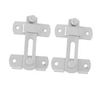LOORGVEL 2pcs Stainless Steel Door Lock Buckles Thickened Pet Cage Gate Latch Security Buckles for Windows Barns Double Doors Home Protection