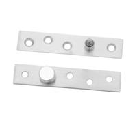 LOORGVEL 2pcs Stainless Steel Invisible Pivot Door Hinges Silent Rotating Concealed Center Hardware for Secret Wood Doors Cabinets