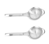 LOORGVEL 2pcs Stainless Steel Matcha Sifter Strainer with Long Handle Fine Mesh Tea Strainer for Loose Leaf Spices and Powdered Sugar Easy to Clean Small Kitchen Sieve