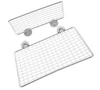 LOORGVEL 2pcs Stainless Steel Parrot Perch Platforms for Medium Birds Flat Non-slip Resting Stands with Easy Installation Bird Tables for Cockatiels and Home Pet Shop Use