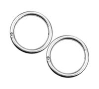 LOORGVEL 2pcs Steel Cattle Nose Ring Tool Nose Circle Durable Cow Ring Accessories for Livestock Management Animal Welfare and Easy Handling