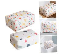 LOORGVEL 2pcs Thickened Quilt Storage Bags Tear Resistant Large Fabric Blanket Organizer Practical Dustproof Packing Pouches for Bedding and Clothes and Reusable