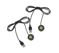 LOORGVEL 2pcs USB Mini Cabinet Spotlight Bright LED Jewelry Counter Light with High Brightness Beads Small Indoor Display Lamp USB Interface for Easy No Drill Installation White Light