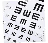 LOORGVEL 2pcs Visual Testing Charts for Accurate Eye Exams Print Wall Hanging Eye Test Charts for Home and Kindergarten Use Easy to Install and Operate