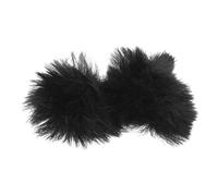 LOORGVEL 2pcs Windproof Plush Covers for Lapel Microphone Noise Reducing Mic Windscreens Easy to Install Replacement for Recording Broadcasting Conferences Black