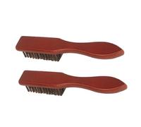 LOORGVEL 2pcs Wooden Beard Brush and Back Hair Brush Set Detangling Curl Hairbrush for Men Grooming and Styling Mustache Beard Care