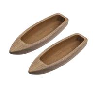 LOORGVEL 2pcs Wooden Boat Model Crafts Unfinished Miniature Sailing Boat Decoration for Bedroom Living Study Office Beach Home Decor