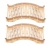 LOORGVEL 2Pcs Wooden Ladder Bridge for Hamster and Chinchilla Small Pet Climbing Bite-resistant Exercise Platform Decorative Ladder for Healthy Play and Stress Relief