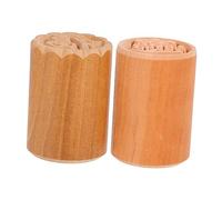LOORGVEL 2Pcs Wooden Mooncake Mold DIY Pastry Dough Press for Moon Cake Bean Paste Bun Dim Sum Baking Traditional Chinese Festival Gift