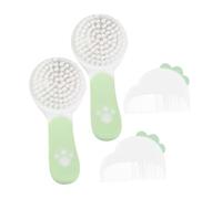 LOORGVEL 2Set Hair Brush and Comb Set Soft Bristles for Gentle Grooming for Newborns and Registry for Comfortable Hair Care