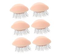 LOORGVEL 3 Pairs Removable Lash Extension Replacement Eyelids Kit Realistic Skin Texture Soft Practice Pads for Grafting Techniques Durable and Easy to Clean