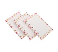 LOORGVEL 3 Pcs A7 Size Colorful 6 Hole Loose-leaf Paper Refill, Lined Notebook Inserts for Planner Binder, School Office Organizer Replacement Pages