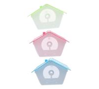 LOORGVEL 3 Sets Bird Houses Nesting Boxes Lightweight Garden Birdhouses for Outdoor Birds Hamsters Squirrels with Smooth Surface Easy to Clean Portable Breeding Boxes Random Color