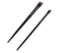 LOORGVEL 3 Sets Brow Brush Kit Ultra Thin Angled Precision Eyeliner Multipurpose Eye Makeup Tool Cosmetic Brush for Women Portable Makeup Set