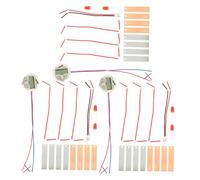 LOORGVEL 3 Sets DIY Fruit Battery Experiment Kit with Zinc Copper Electrodes Educational Science for Students Hands Learning and Creative Invention Gift