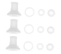 LOORGVEL 3 Sets Silicone Pressure Cooker Gaskets Replacement Float Valve Sealing Rings for Electric Cookers Elastic Silicone Sealer Kits for Secure Fit and Enhanced Safety