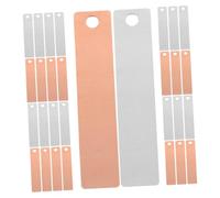 LOORGVEL 30 Pairs Zinc Copper Strip Sheets for Scientific Fruit Battery Experiments Electroplating Anode Materials High Purity Stable Power Supply