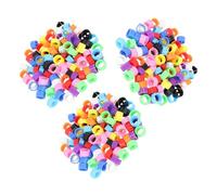 LOORGVEL 300Pcs 8Mm Plastic Pigeon Leg Rings, Multi-Color Identification Foot Bands for Pigeons, Doves, Ducks and Small Birds, Clip-On Adjustable Poultry Leg Tags for Bird Training and