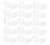 LOORGVEL 30Pcs Clear Laboratory Measuring Beakers Heat Resistant Abs Material with Visible Graduation Marks Stable Spill Resistant Design for Science Experiments and Classroom Use