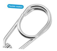 LOORGVEL 30Pcs Fishing Swivels Round Barrel Connectors Dual Use Fishing Accessory with Quick Lock Design for Smooth Rotation and Easy Lure Change