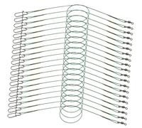 LOORGVEL 30pcs Heavy Duty Fishing Leader Line with Swivel Snap High Strength Steel Wire Resistant to Abrasion and Pulling Saltwater Rigging for Bait Lure and Hook Connection