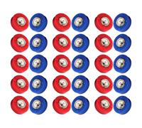 LOORGVEL 30Pcs Mini Shuffleboard Pucks Tabletop Curling Game Accessories Replacement Sliding Rollers for Family Board Games Party Indoor Leisure