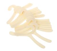 LOORGVEL 30Pcs Plastic Pet Clothes Hangers Dog Cat Garment Rack Multipurpose Non-slip Hanging Organizer for Small Apparel and Clothes