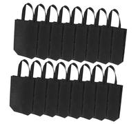 LOORGVEL 30pcs Reusable Non Woven Grocery Tote Bags with Handles Lightweight Shopping Bags for Groceries and Gift Use Water Resistant Portable and Space Saving Design