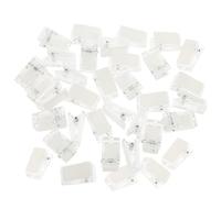 LOORGVEL 30Pcs Transparent Small Spring Wall Clips Clear Self-Adhesive Id Badge Holders for Photos Posters Cards Stickers Organizer Plastic Iron Material