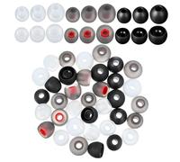 LOORGVEL 36pcs Silicone Ear Tips Replacement Covers for Earbuds Noise-isolating Soft Earphone Accessories with Multiple and Colors Compatible with Various Headphones for Comfortable Fit and