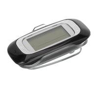 LOORGVEL 3D Multifunctional Portable Pedometer Black with Memory Step Counter Calorie Tracker for Hiking Climbing Fitness