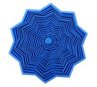LOORGVEL 3d Printed Expanding Sensory Star Fidget , Medium Blue Star-shaped Spiral Spinner for Stress Relief and Focus, Unique Kinetic for Adults and Occupational Therapy