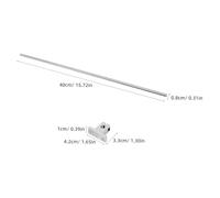 LOORGVEL 3D Printer Linear Rail Shaft Bracket Set 16Pcs 8Mm Stainless Steel Optical Axes Round Rod Guide Rail Bearings for Printing Accessories