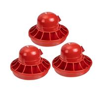 LOORGVEL 3pcs Automatic Poultry Water Dispenser Material Refillable Chick Drinkers for Chicken Goose Quail Farms Easy to Clean Feeding Equipment