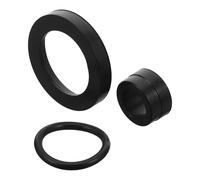 LOORGVEL 3Pcs Beer Dispenser Seal Washers Rubber Black for Beer Keg Valves