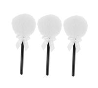 LOORGVEL 3pcs Bowknot Powder Puff for Face Body Luxurious Makeup Application Tool for Loose and Pressed Powders Sweat Absorbing Washable Reusable