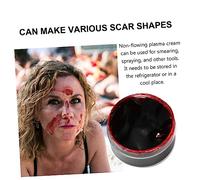 LOORGVEL 3pcs Fake Plasma Gel for Halloween Makeup Effect Makeup for Zombies Clowns Scary Costumes -up Non-staining