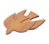 LOORGVEL 3pcs Handmade Wooden Dove Wall Art Intricately Carved Pigeon Pendant Sculpture for Home Kitchen Bedroom Nursery Balcony Decorative Birds Hanging