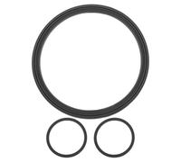 LOORGVEL 3pcs Ice Cream Maker Replacement Silicone Seal Gasket Leakproof Jar Lid Sealing Ring Compatible with Ninja Creami Freezer Bowl