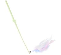 LOORGVEL 3pcs Interactive Cat Teasing Wand with PP and Materials Cartoon Cactus Handle for Indoor Play Self-play to Reduce Anxiety and Promote Activity