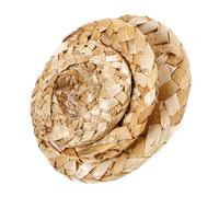 LOORGVEL 3pcs Miniature Straw Hats for Parrots Soft Comfortable Bamboo Bird Caps with Different for Various Breeds Easy to Wear Parrot Accessories for Play and Special Occasions