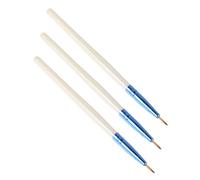 LOORGVEL 3pcs Revolution Eyeliner Brush Thin Makeup Brush for Waterline Winged Detailed Application Professional Beauty Tool