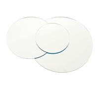 LOORGVEL 3pcs Silver Acrylic Reflective Boards for Earrings and Beauty Supplies Photography, round Mirror Photo Props with Environmental Protection and Image Features for Professional