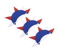 LOORGVEL 3Pcs Statue of Liberty Elastic Headbands with Glittered Crown Points Nonwoven Patriotic Hairbands for 4Th of July Independence Day Party and Halloween Accessories