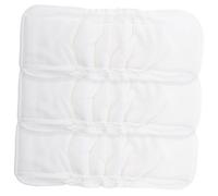 LOORGVEL 3Pcs Washable Bamboo Cotton Diaper Liners Super Absorbent Leakproof Nappies Comfortable Cloth Diapers for Newborns