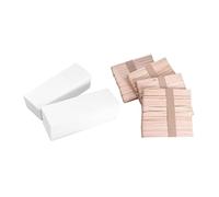 LOORGVEL 400 Pcs Hair Removal Strips Set Nonwoven Depilatory Paper Wax Sticks for Body and Facial Waxing Odorless Flexible Easy to Use for Professional and Home Use