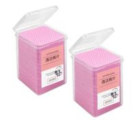 LOORGVEL 400Pcs Eyelash Wipes Cleaning Pads Pink Wiping Tool for Salon Use for Eyelash Extension Supplies for Beauty Enthusiasts