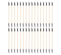 LOORGVEL 40Pcs Double Ended Nail Sanding Sticks with Black and Gray Grits Cuticle Pusher and Nail Detailing Tools for DIY Manicure and Art Salon Use